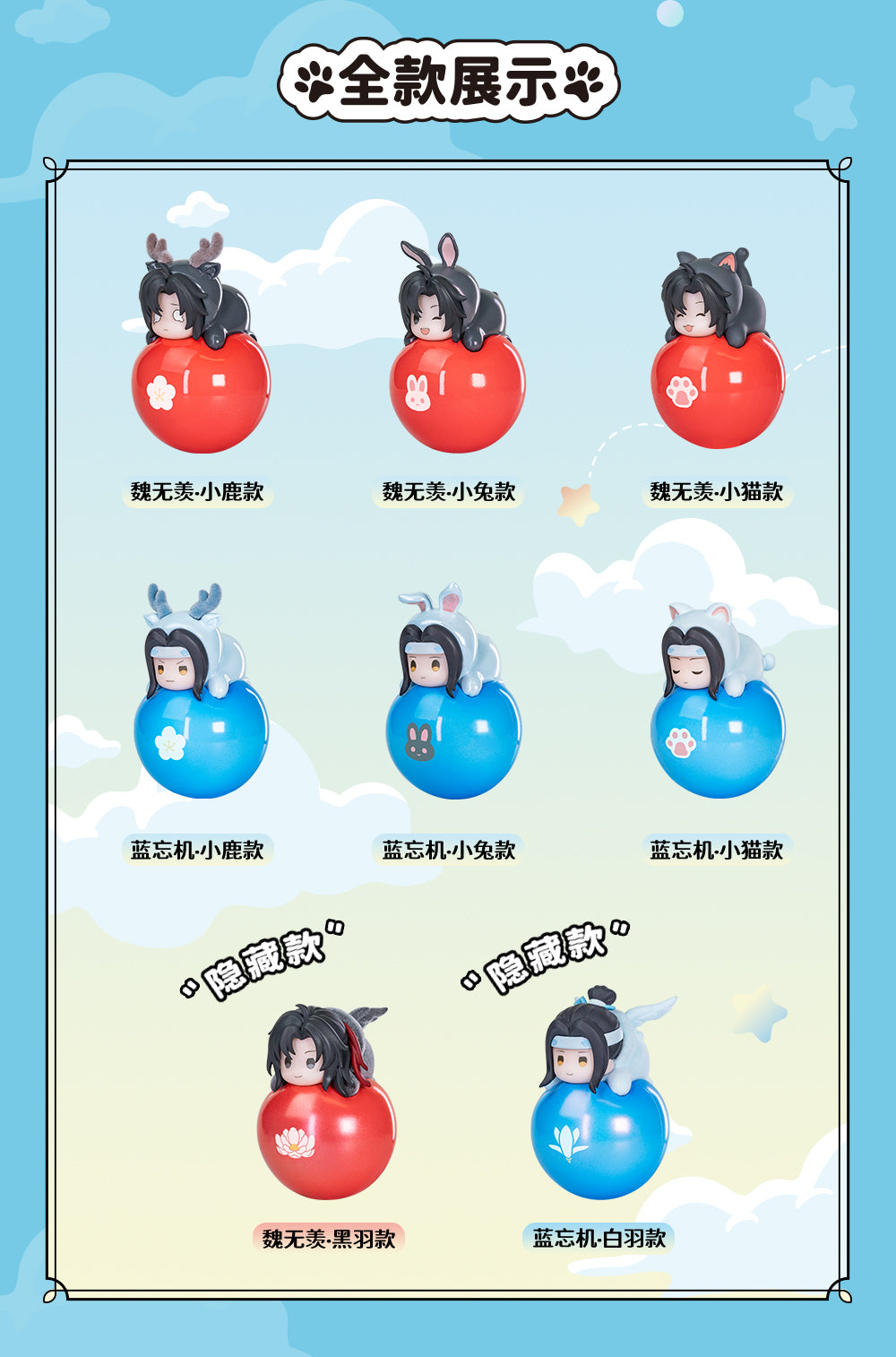 The Grandmaster of Demonic Cultivation MDZS Mini Kugel Figuren