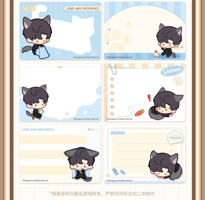 Vorbestellung Love and Deepspace · Your Cat misses you Series Merchandise