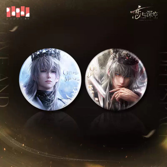 Vorbestellung Love and Deepspace · Xavier King of Darknight Rund Button