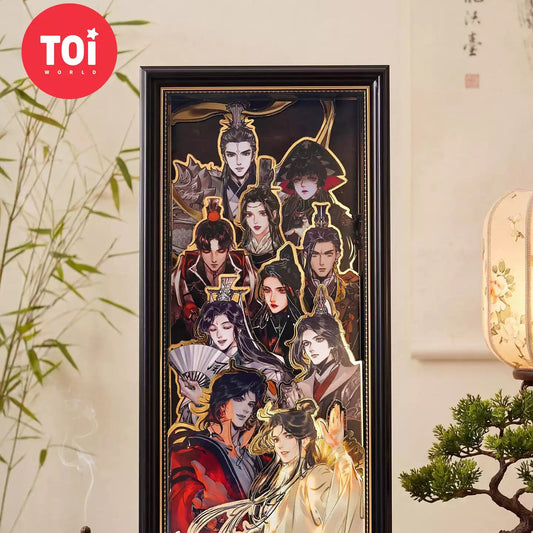 Heaven Official's Blessing TGCF Smiling with Spring Breeze Manhua Multi-layer Papercut Wandbild