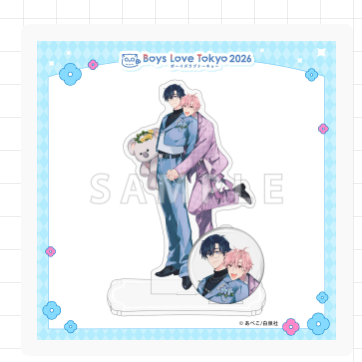 Vorbestellung Boys Love Tokyo 2026 Acryl Aufsteller + Button Set Teil 1