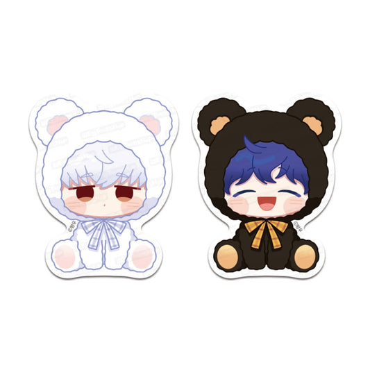 Cherry Blossoms After Winter Teddy Bär Sticker Set