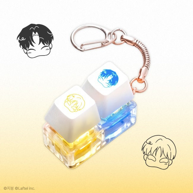[One-Room TA] LED Key cap keyring - Uyun & Jinhyeong