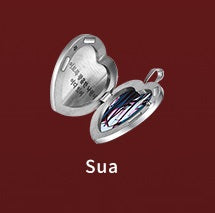 Vorbestellung Aline Stage Karmic Angel Series Herzanhänger mit Bild